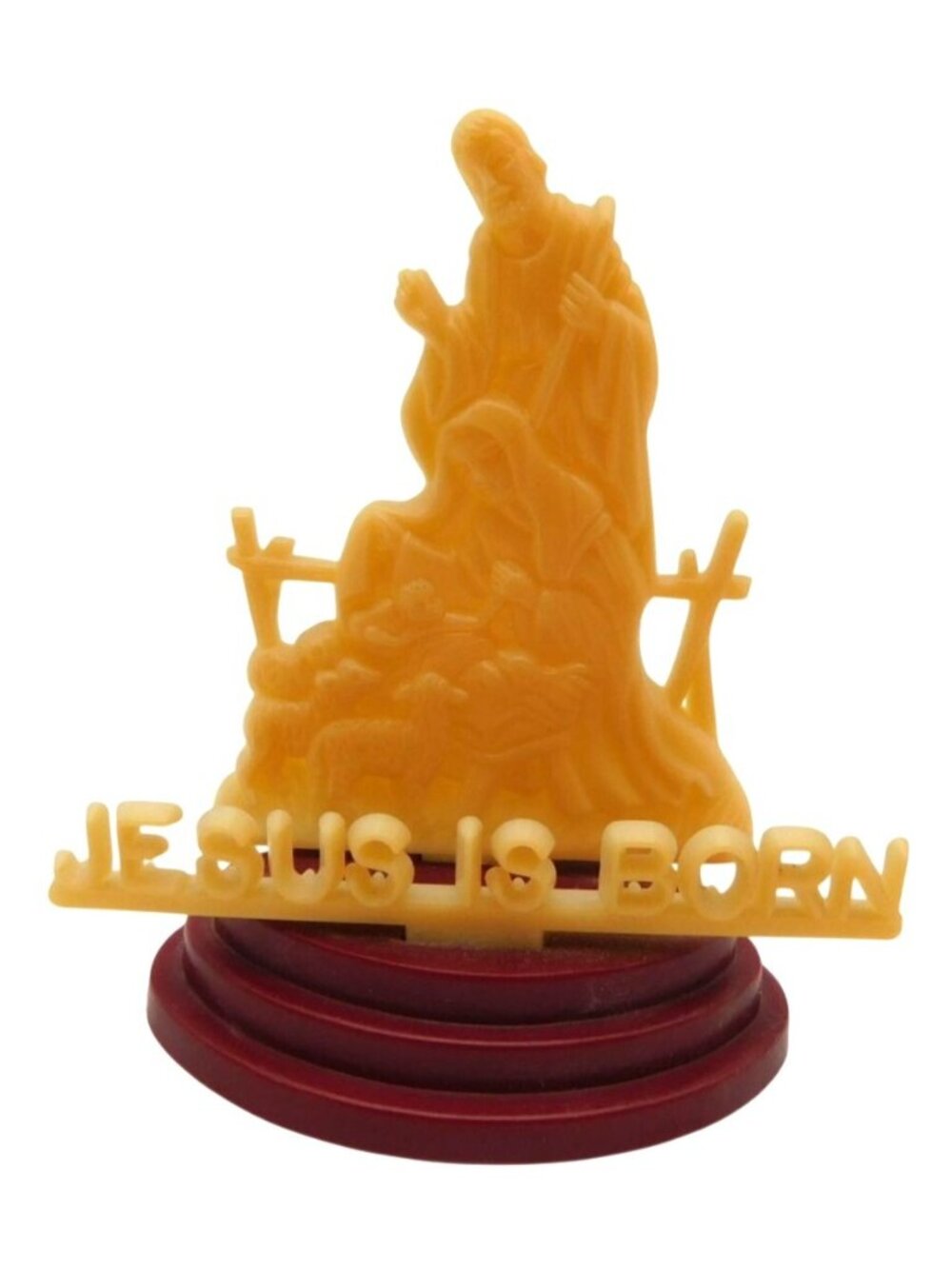 Vintage Warner Jesus Is Born Nativity Figurine Made in Hong Kong MCM Christmas